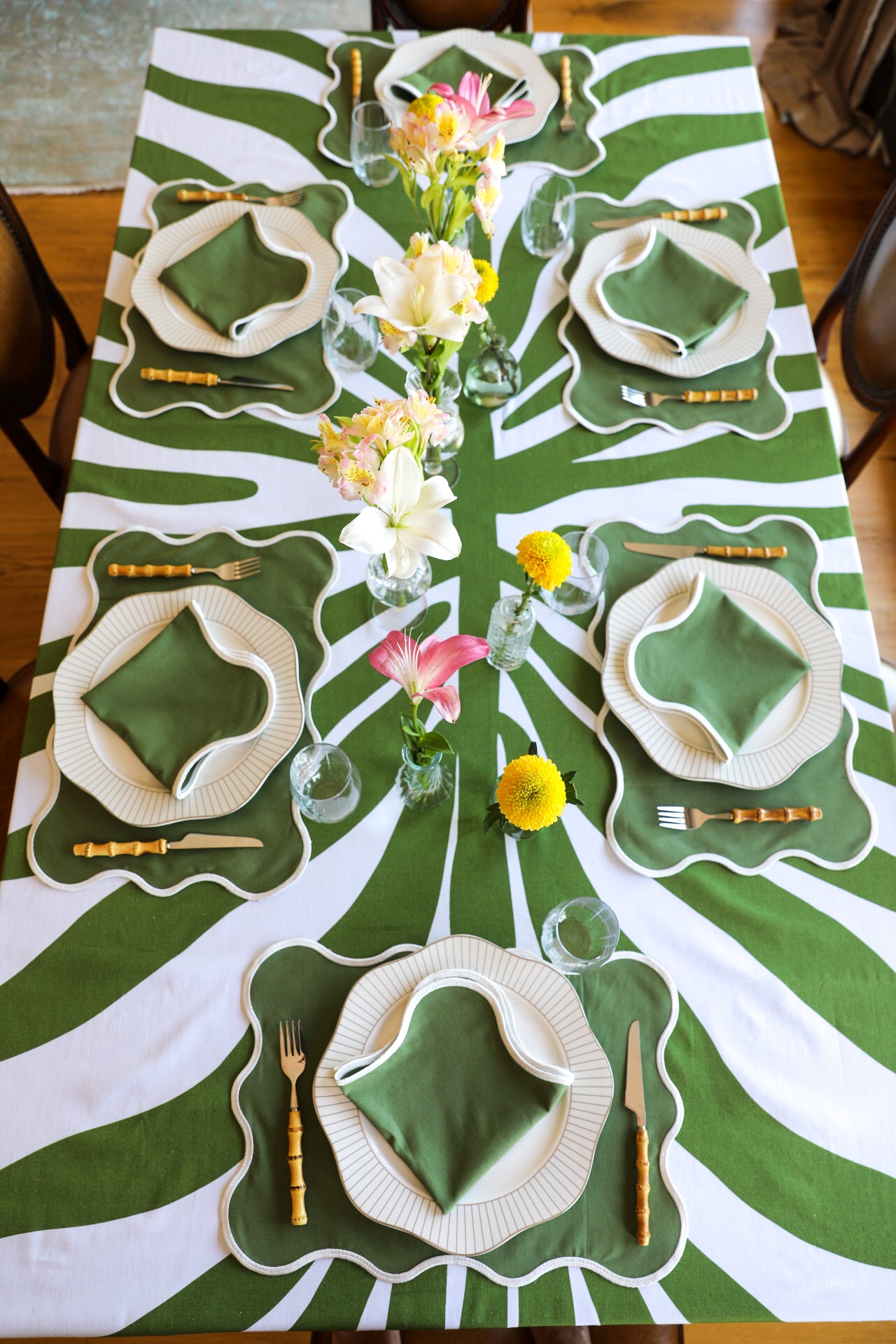 Ebony Toile Tablecloth