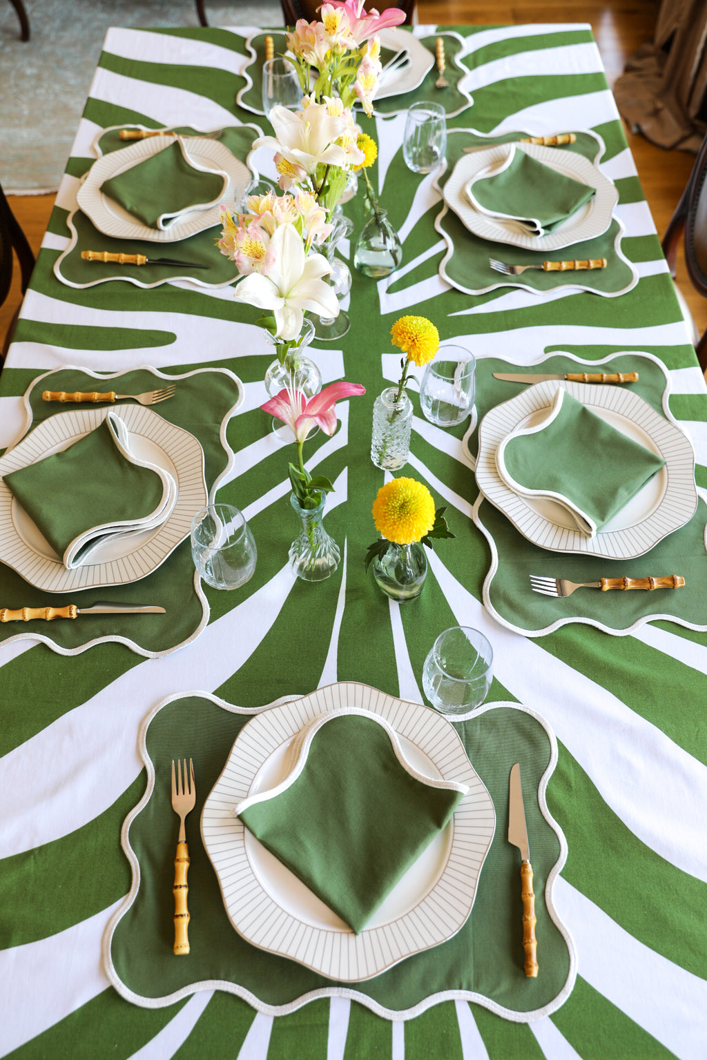 Ebony Toile Tablecloth