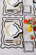 Green Wave Placemat + Napkin