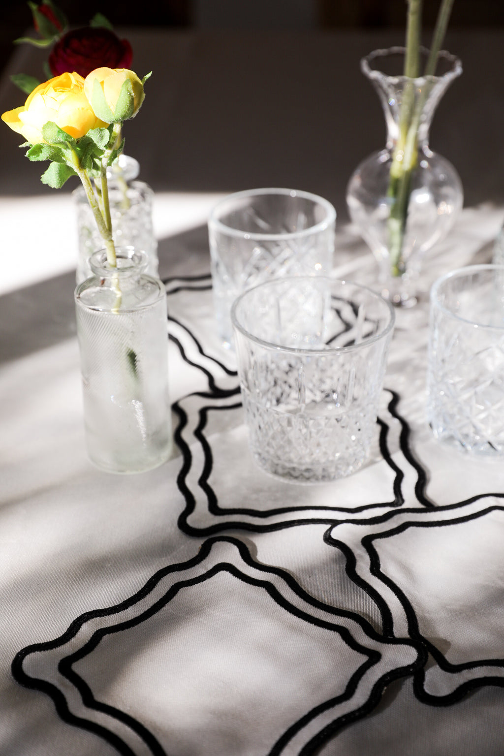 Black Wave 4'lü Bardak Altlığı