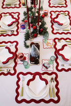 Curvy Wine Red Amerikan Servisi + Peçete