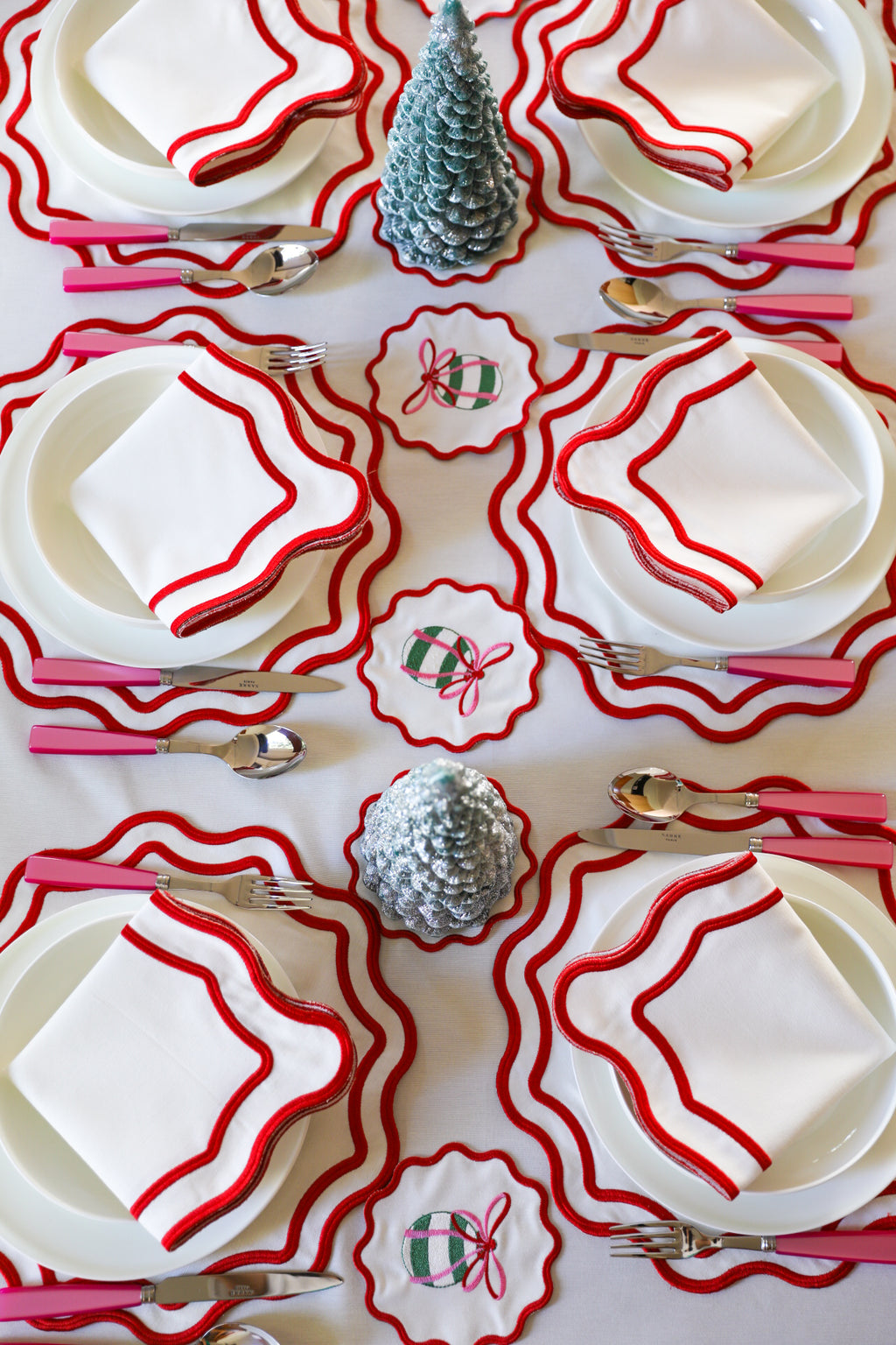 Pink Wave Napkin (Set of 2)