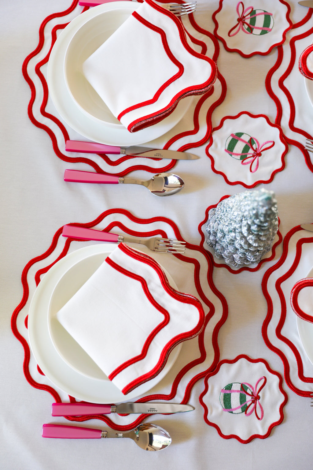 Pink Wave Napkin (Set of 2)