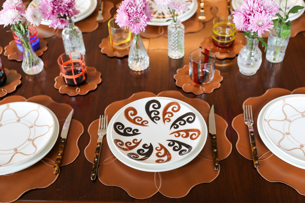 Leather Camellia 4'lü Set