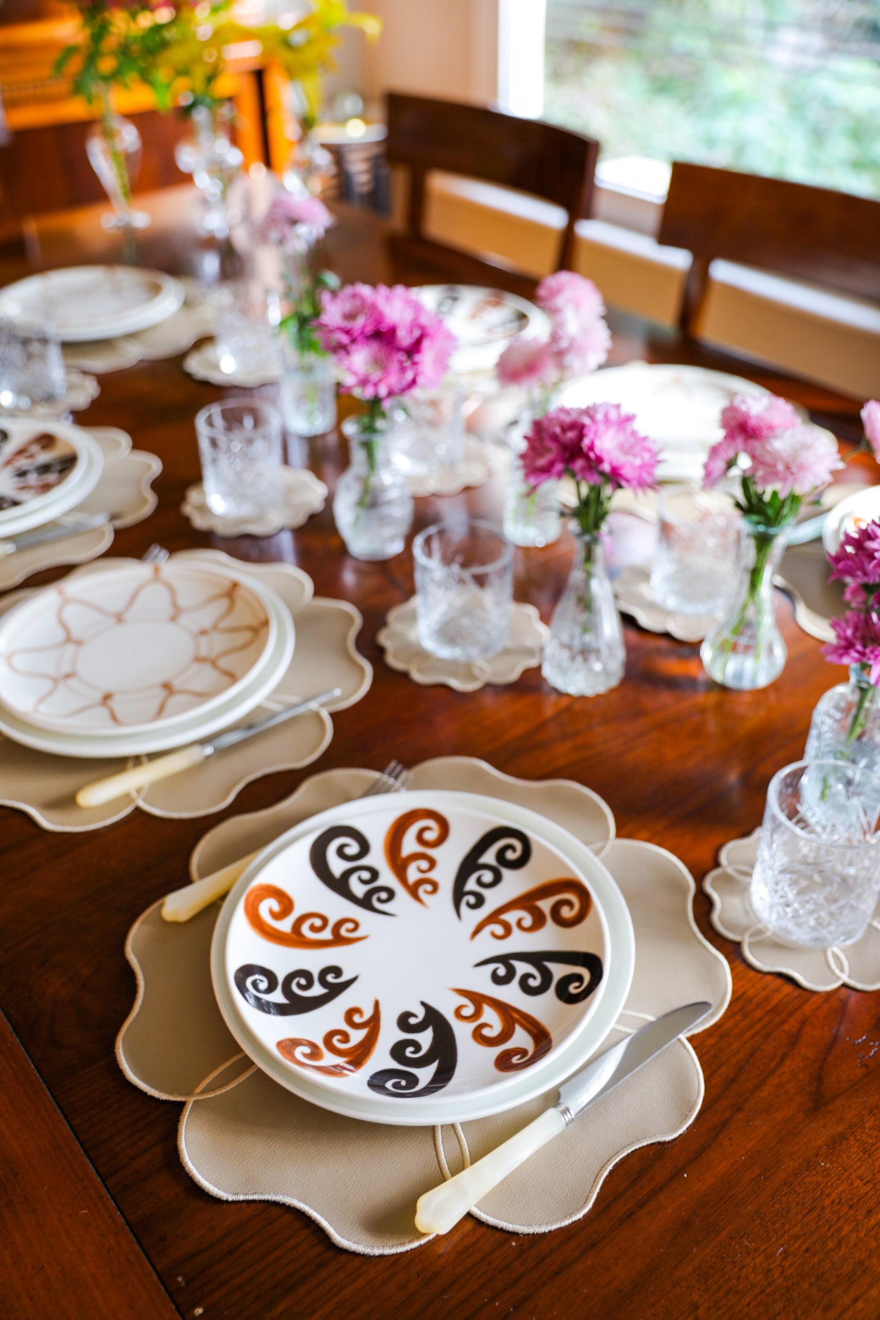 Leather Camellia 4'lü Set