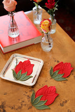 Görseli Galeri görüntüleyiciye yükleyin, Rosie 4'lü Bardak Altlığı