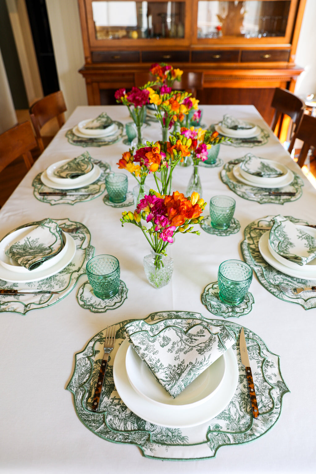 Emerald Toile Amerikan Servisi + Peçete