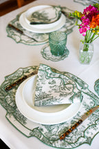 Lilly Red Scallop Napkin (Set of 2)