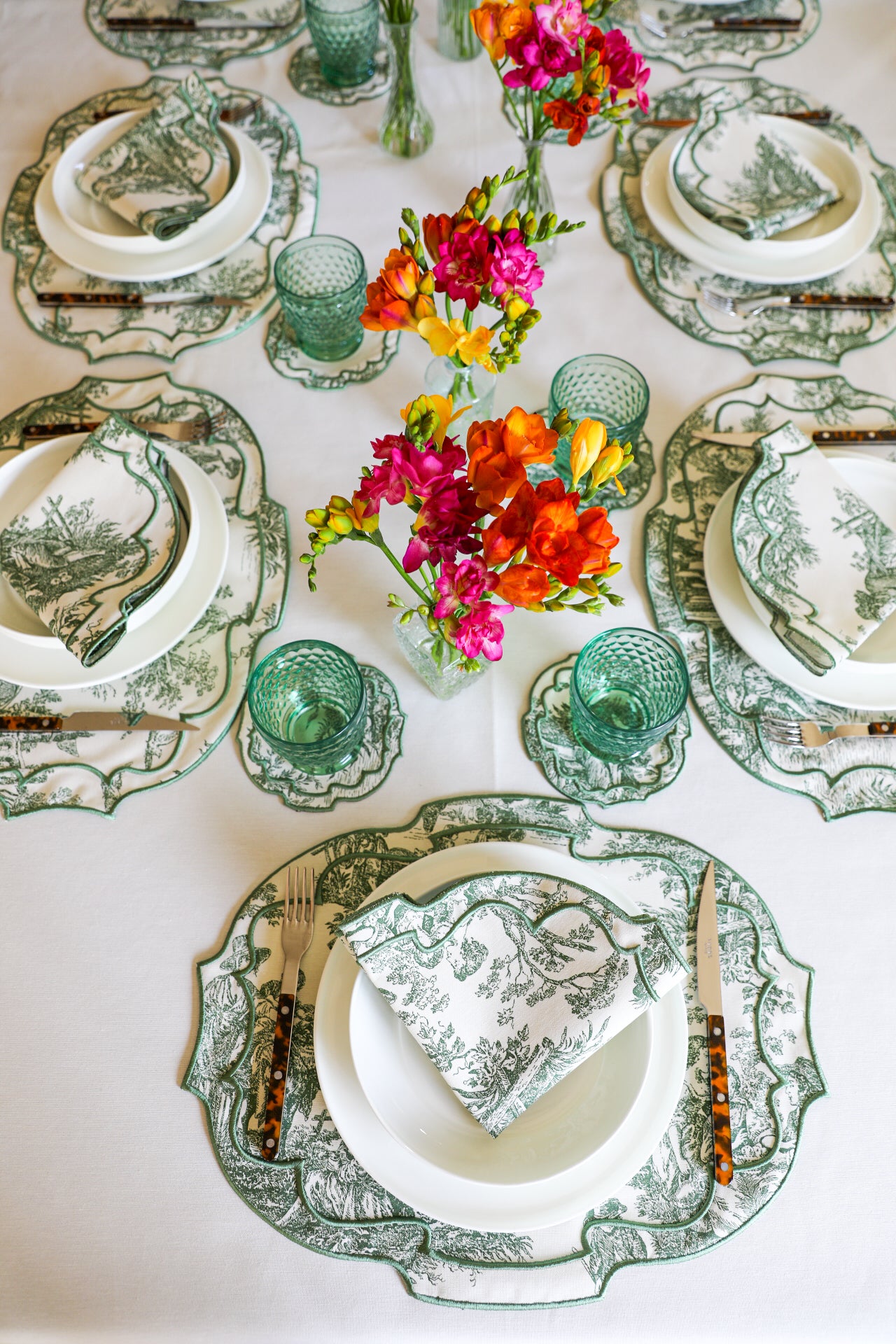 Emerald Toile Amerikan Servisi + Peçete