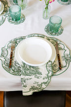 Lilly Red Scallop Napkin (Set of 2)