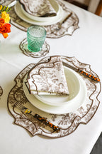 Green Wave Placemat + Napkin