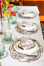 Lilly Red Scallop Napkin (Set of 2)