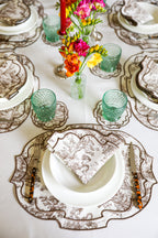 Green Wave Placemat + Napkin