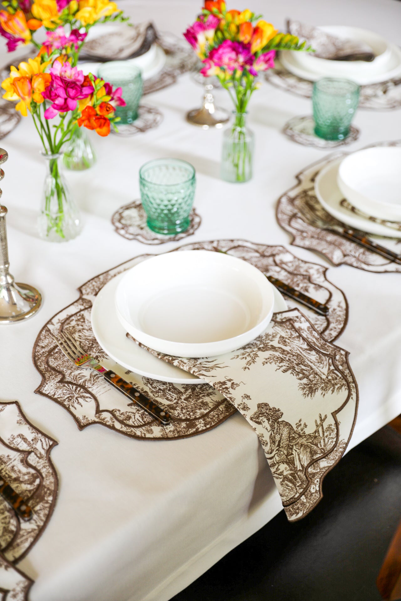 Lilly Red Scallop Napkin (Set of 2)