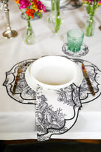 Lilly Red Scallop Napkin (Set of 2)