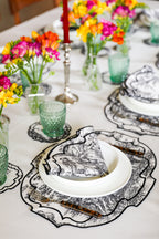 Green Wave Placemat + Napkin