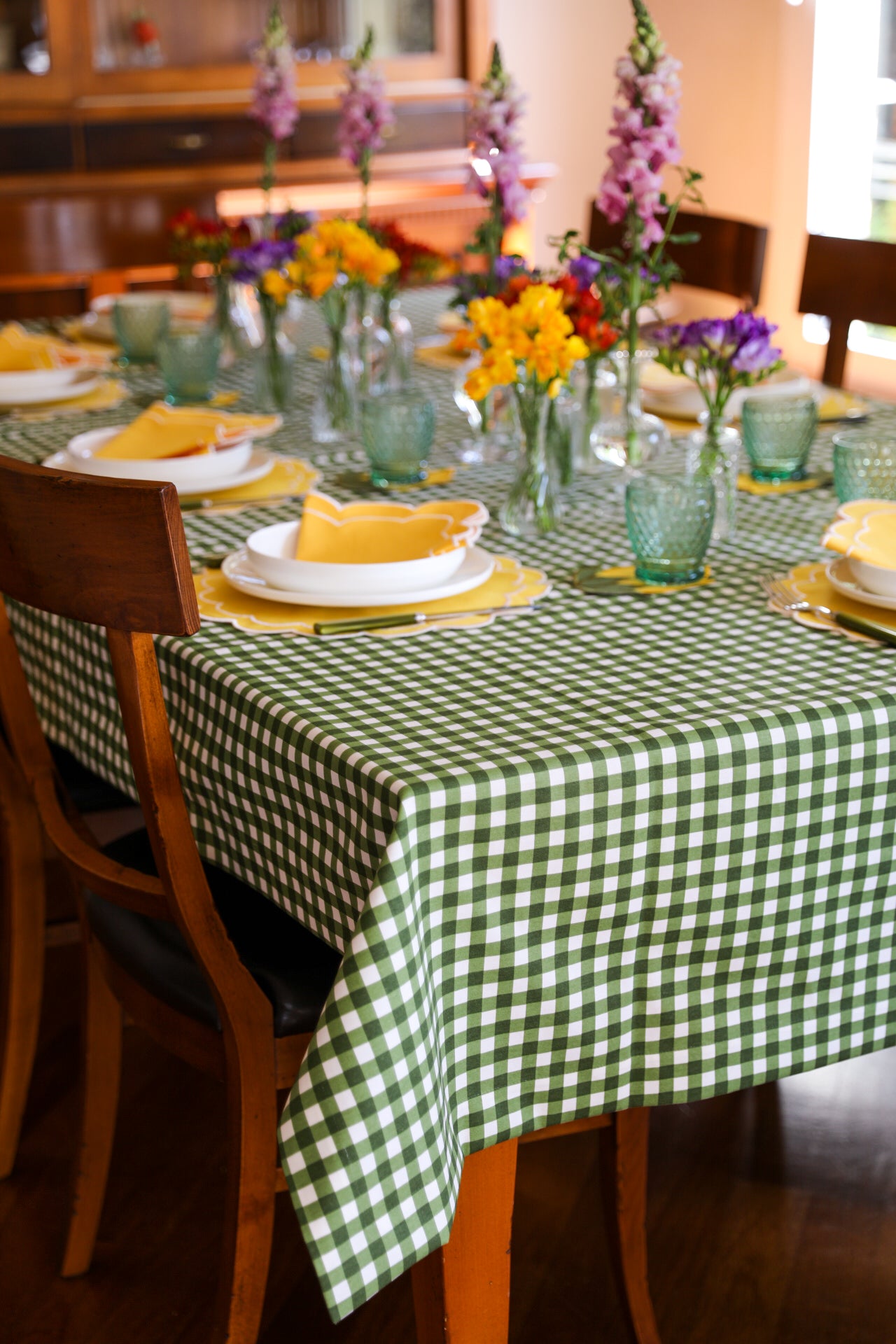 Ebony Toile Tablecloth