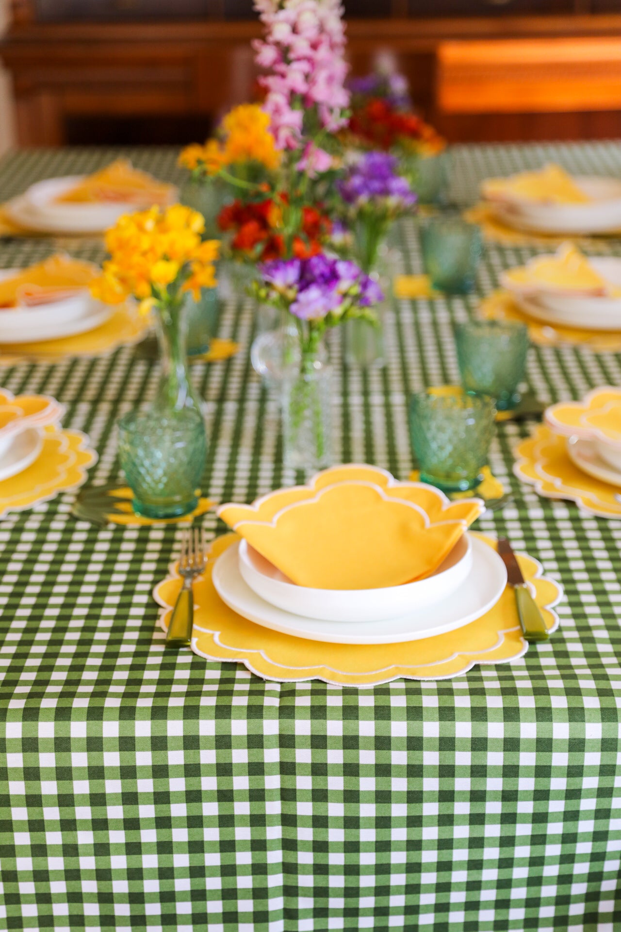 Ebony Toile Tablecloth