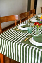 Ebony Toile Tablecloth