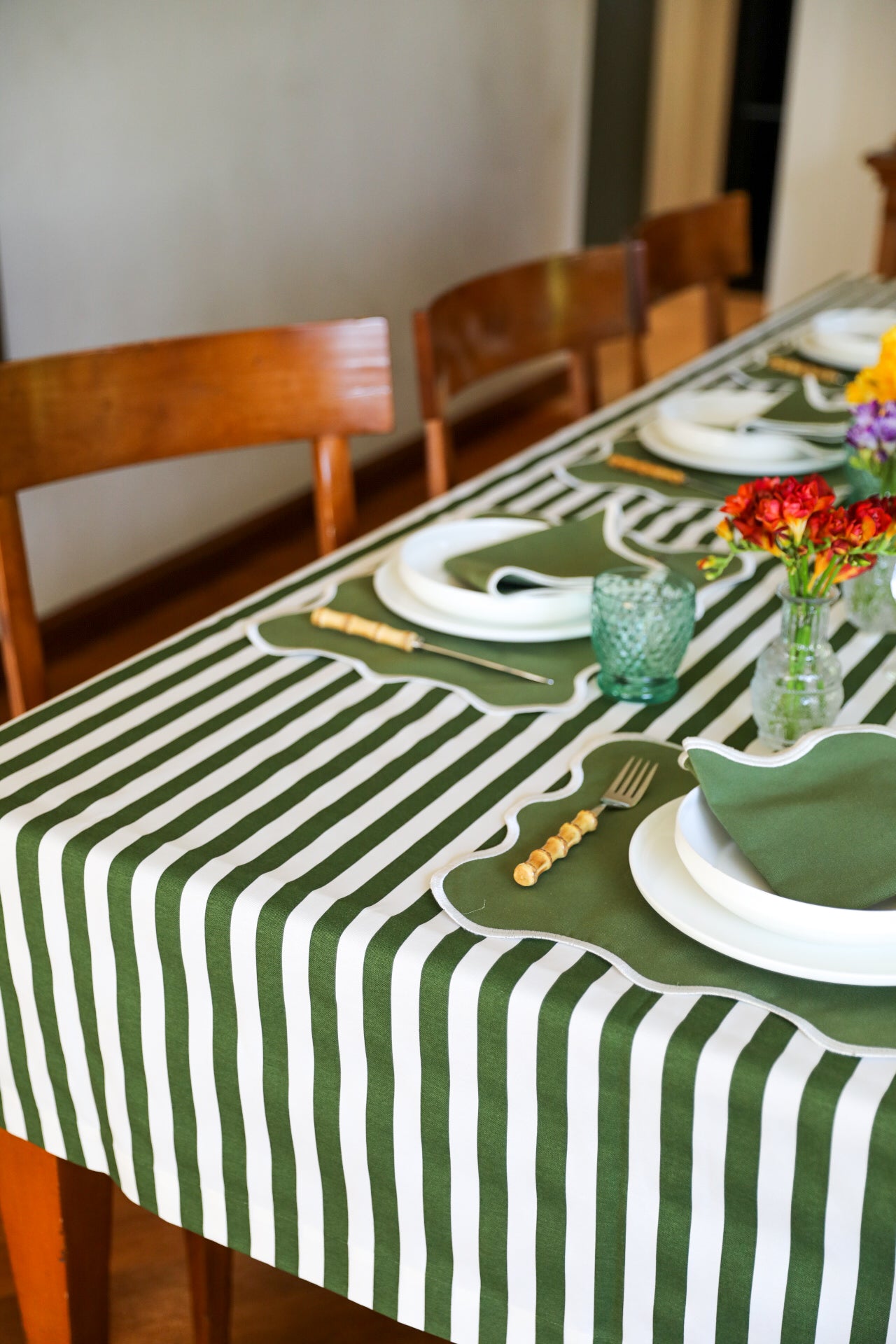 Ebony Toile Tablecloth
