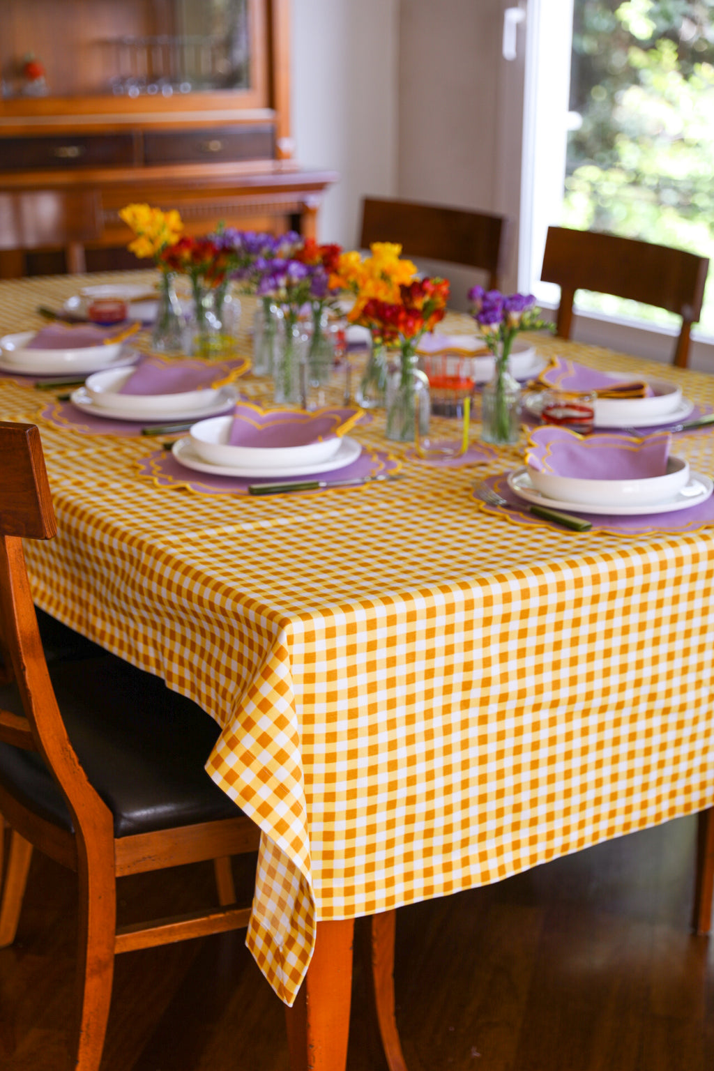 Ebony Toile Tablecloth
