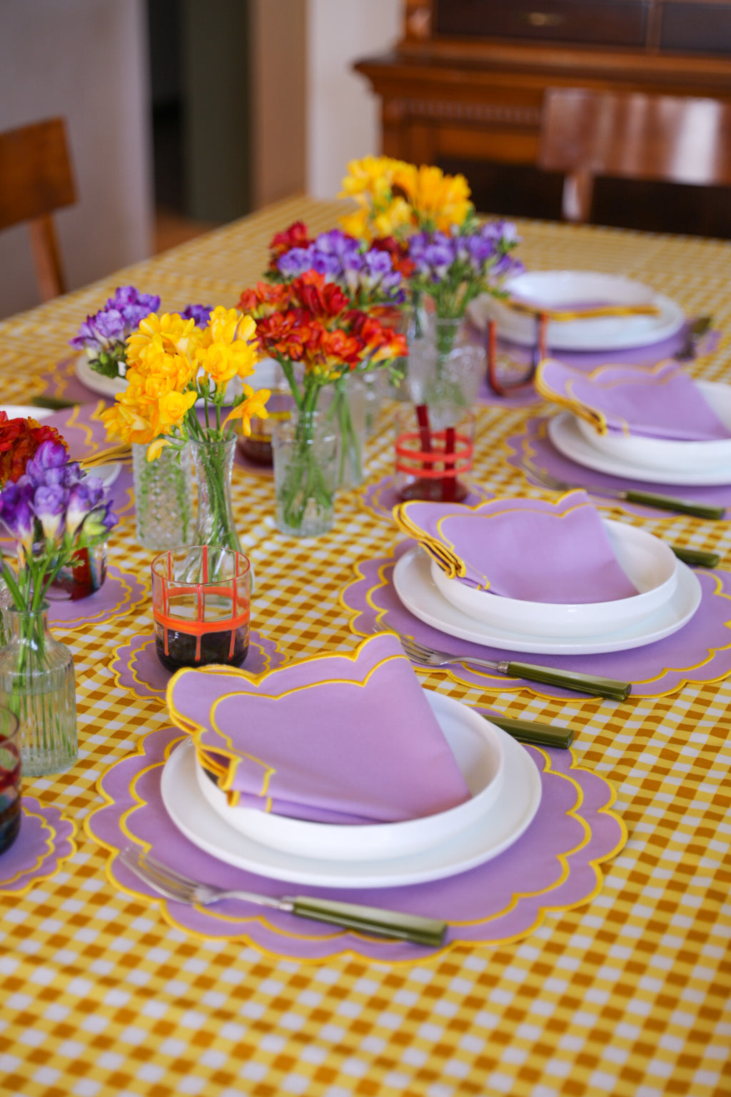 Ebony Toile Tablecloth