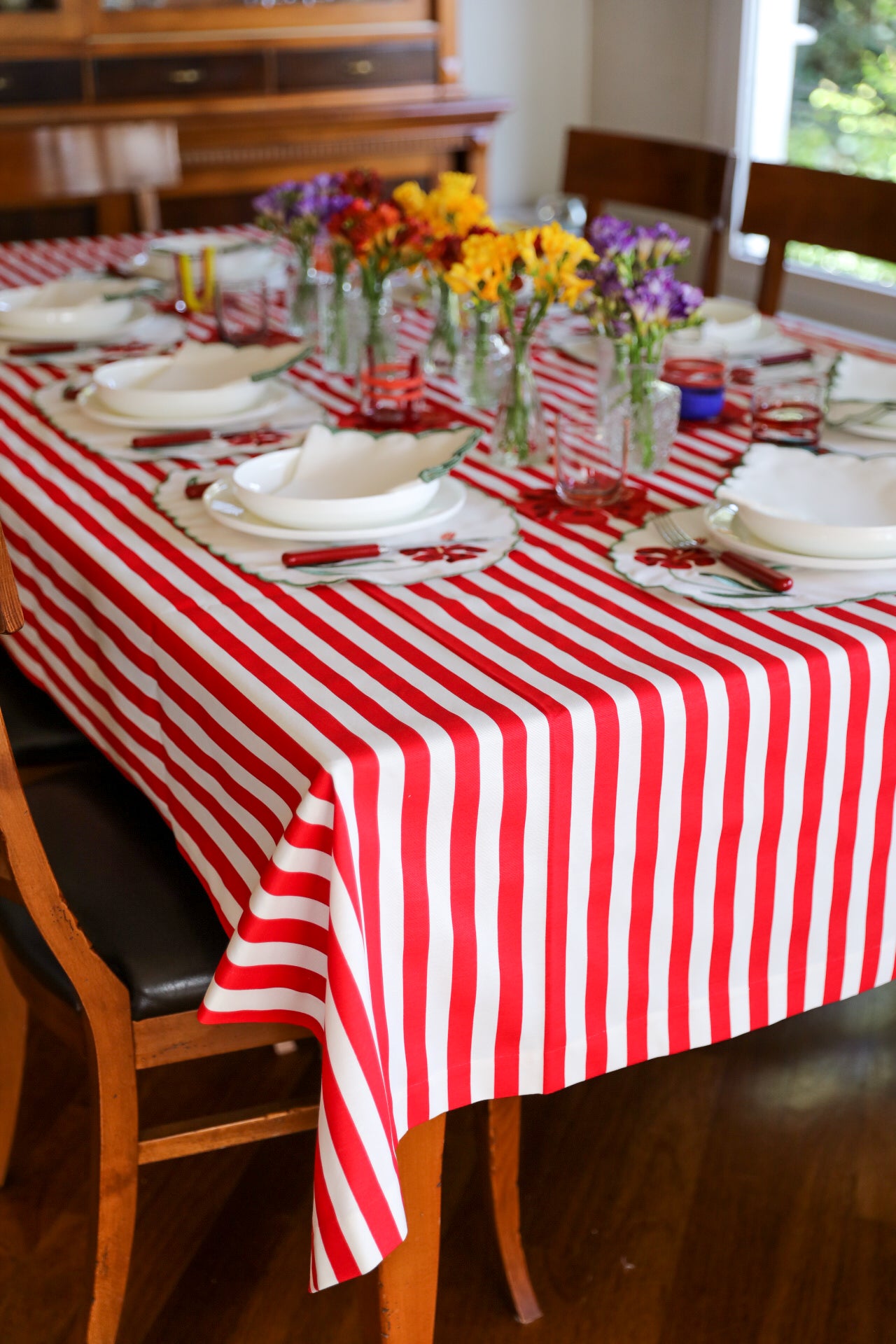 Ebony Toile Tablecloth