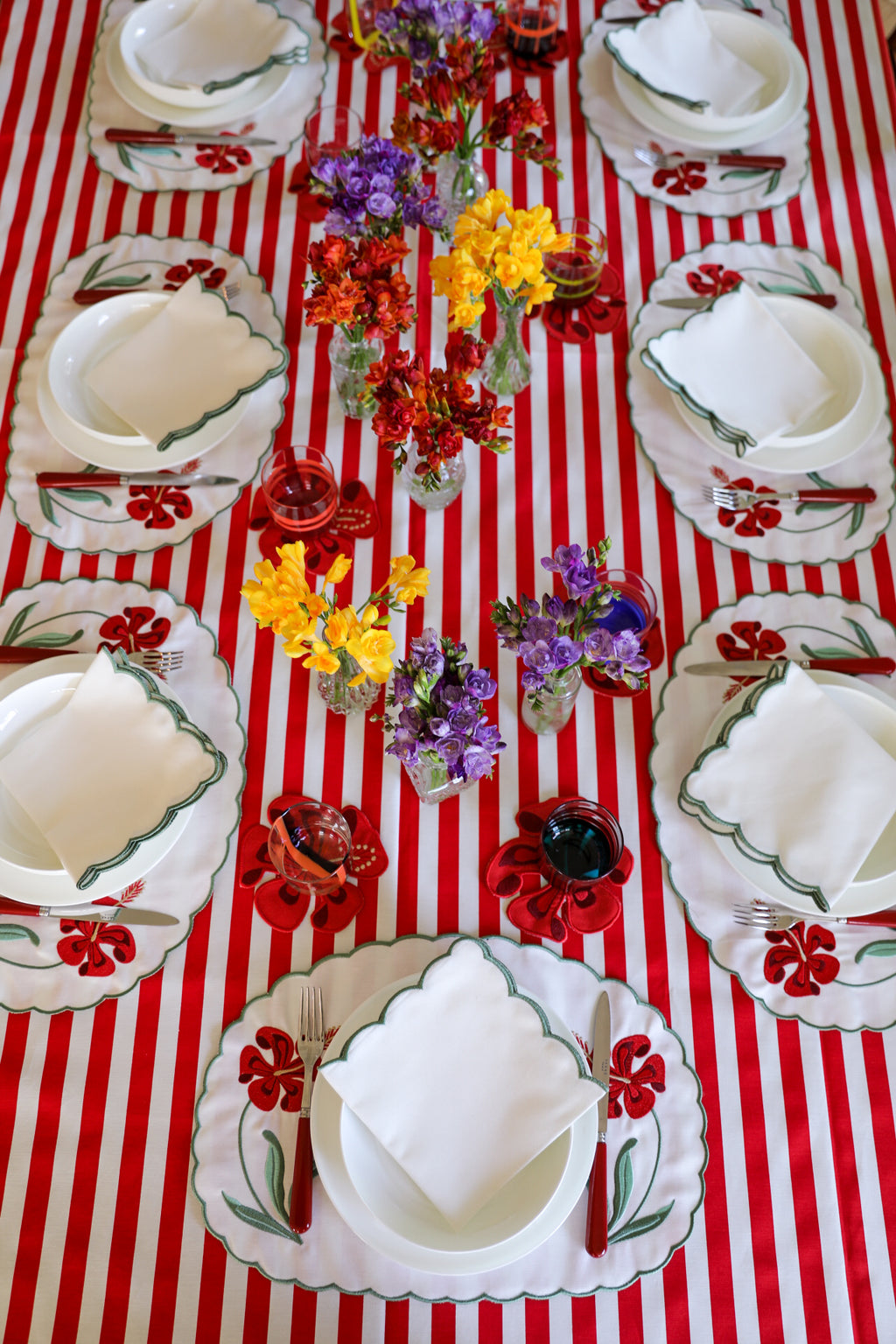 Ebony Toile Tablecloth