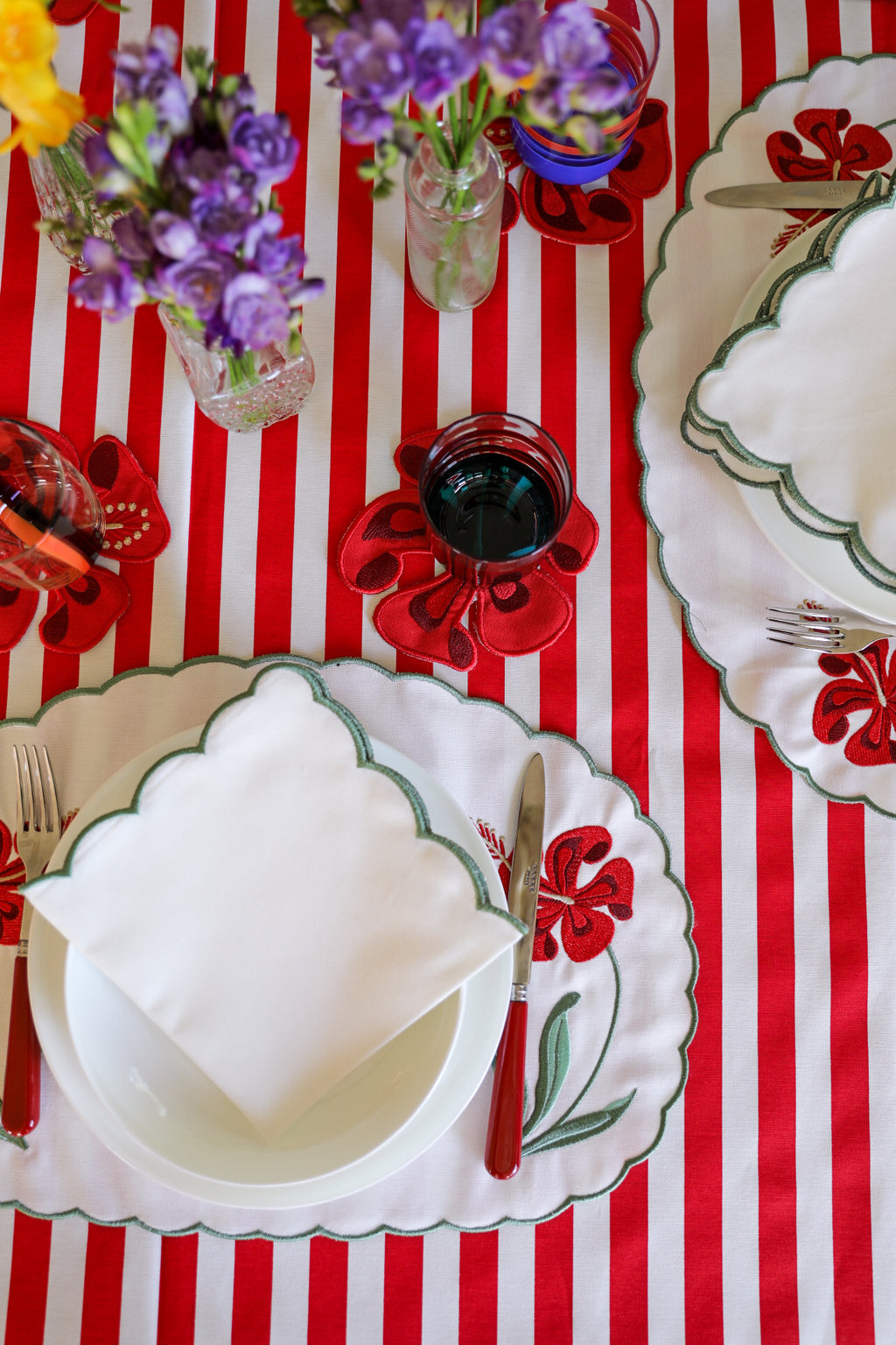 Ebony Toile Tablecloth