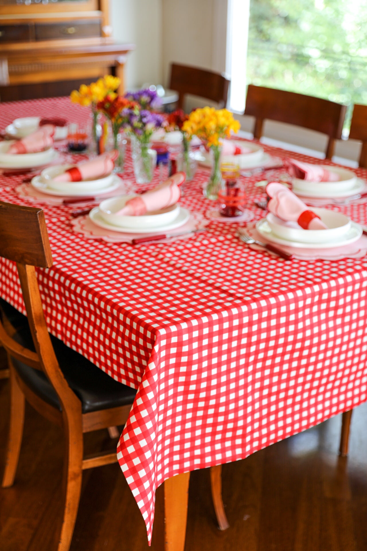 Ebony Toile Tablecloth