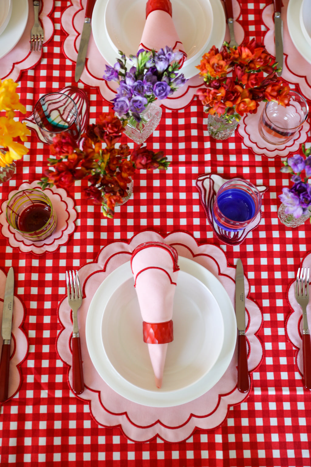 Rose&Red Scallop 2'li Amerikan Servisi