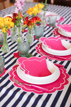 Fuchsia Scallop 2'li Amerikan Servisi
