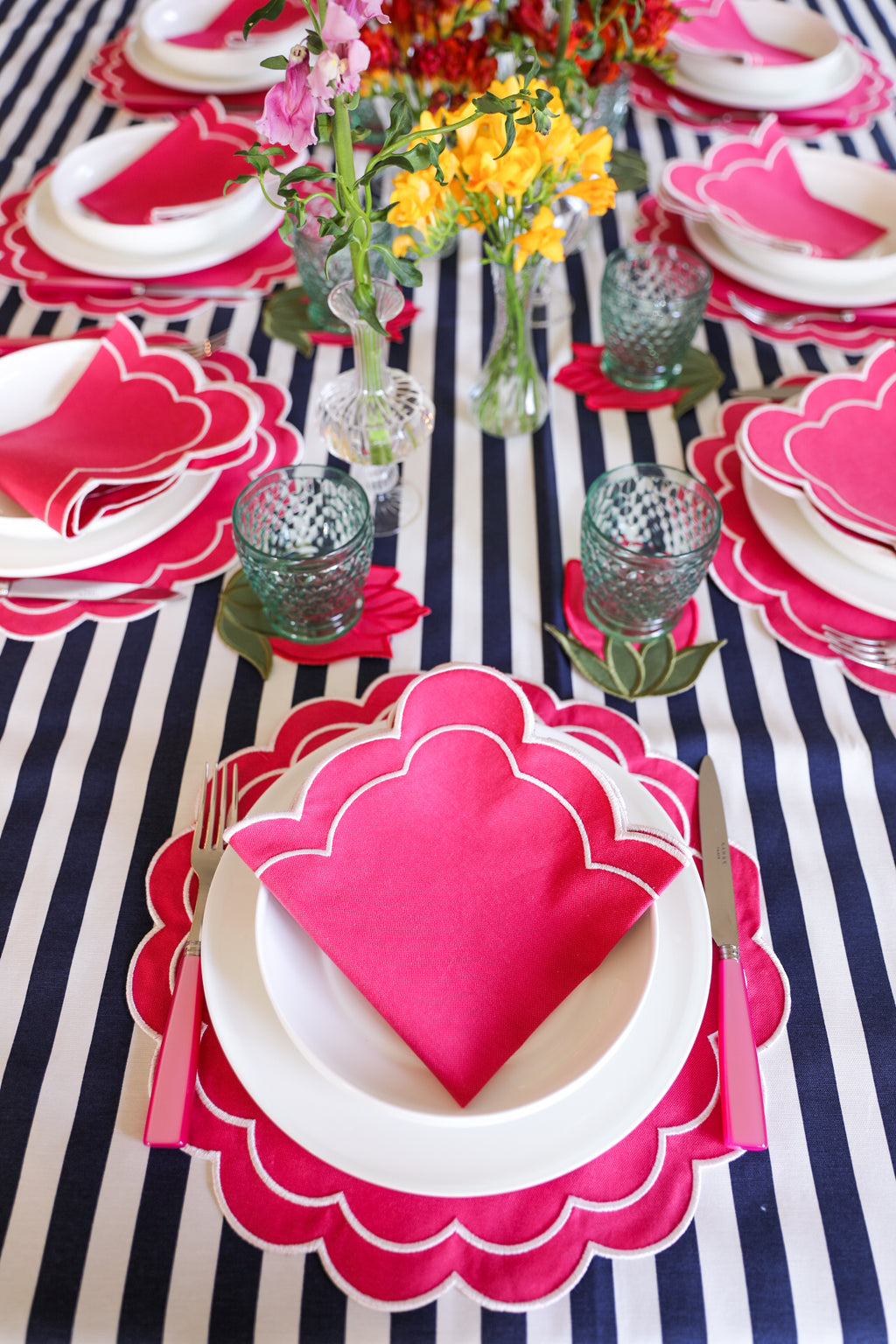 Ebony Toile Tablecloth