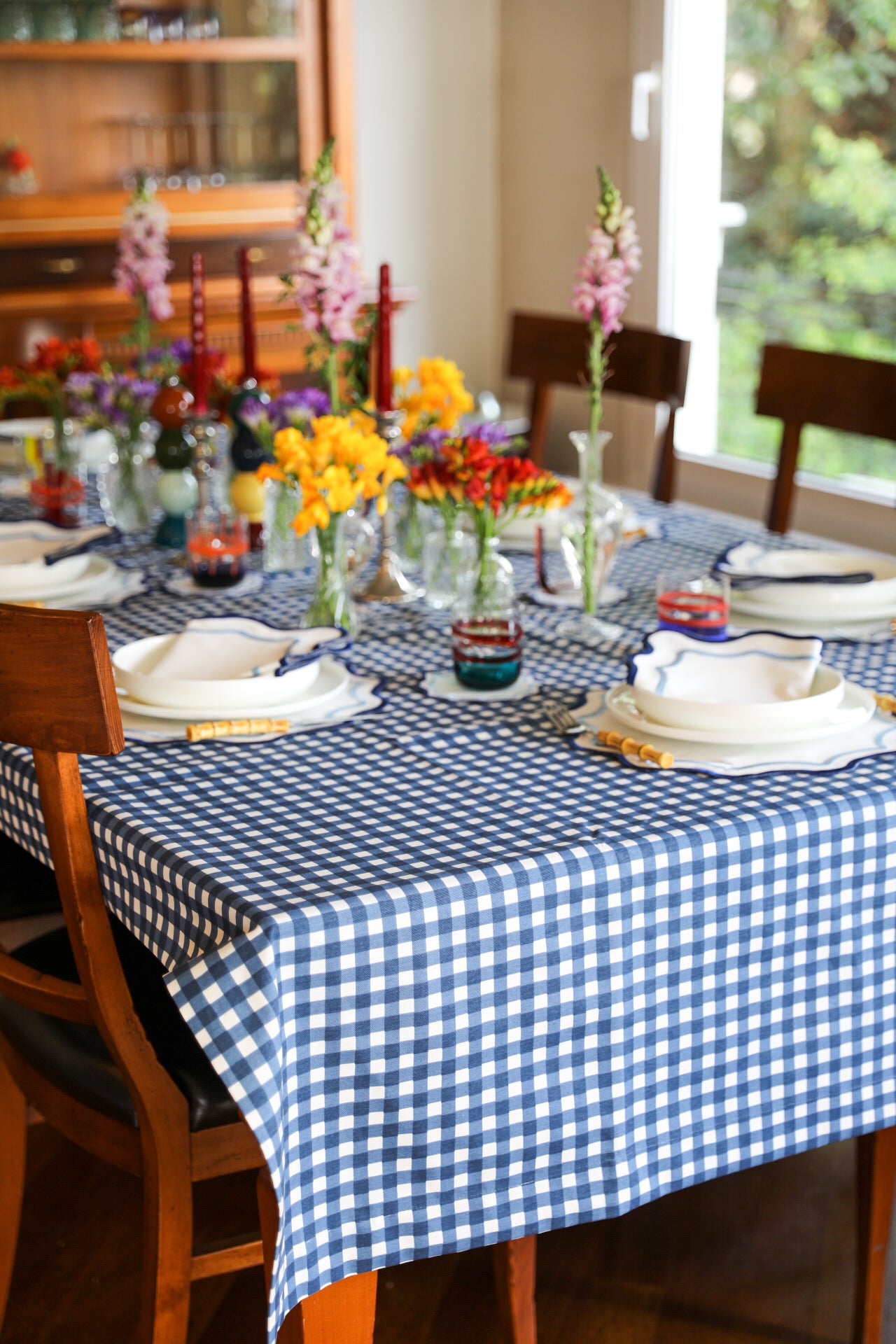 Ebony Toile Tablecloth