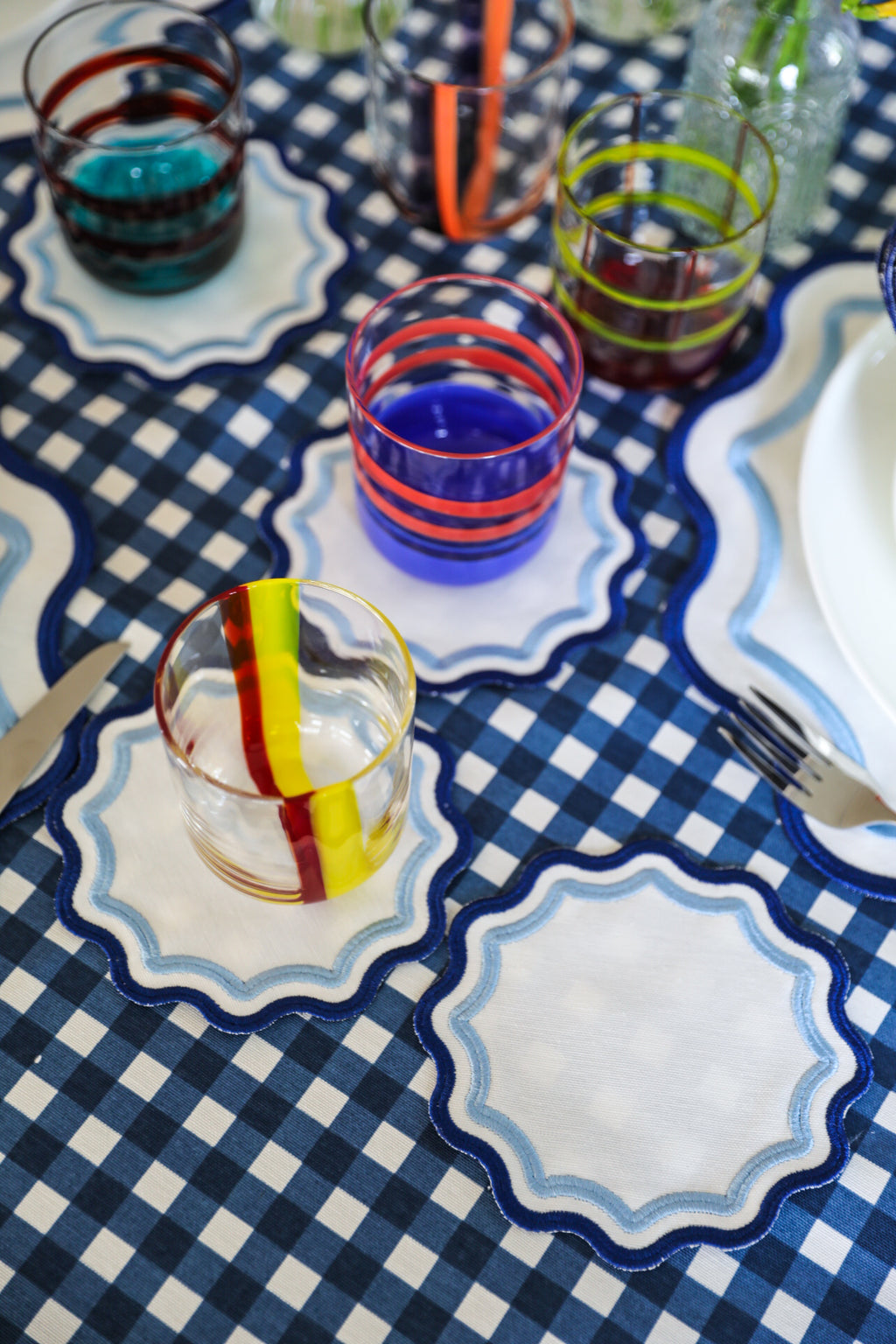 Green Wave Cocktail Napkin (Set of 4)
