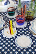 Green Wave Cocktail Napkin (Set of 4)