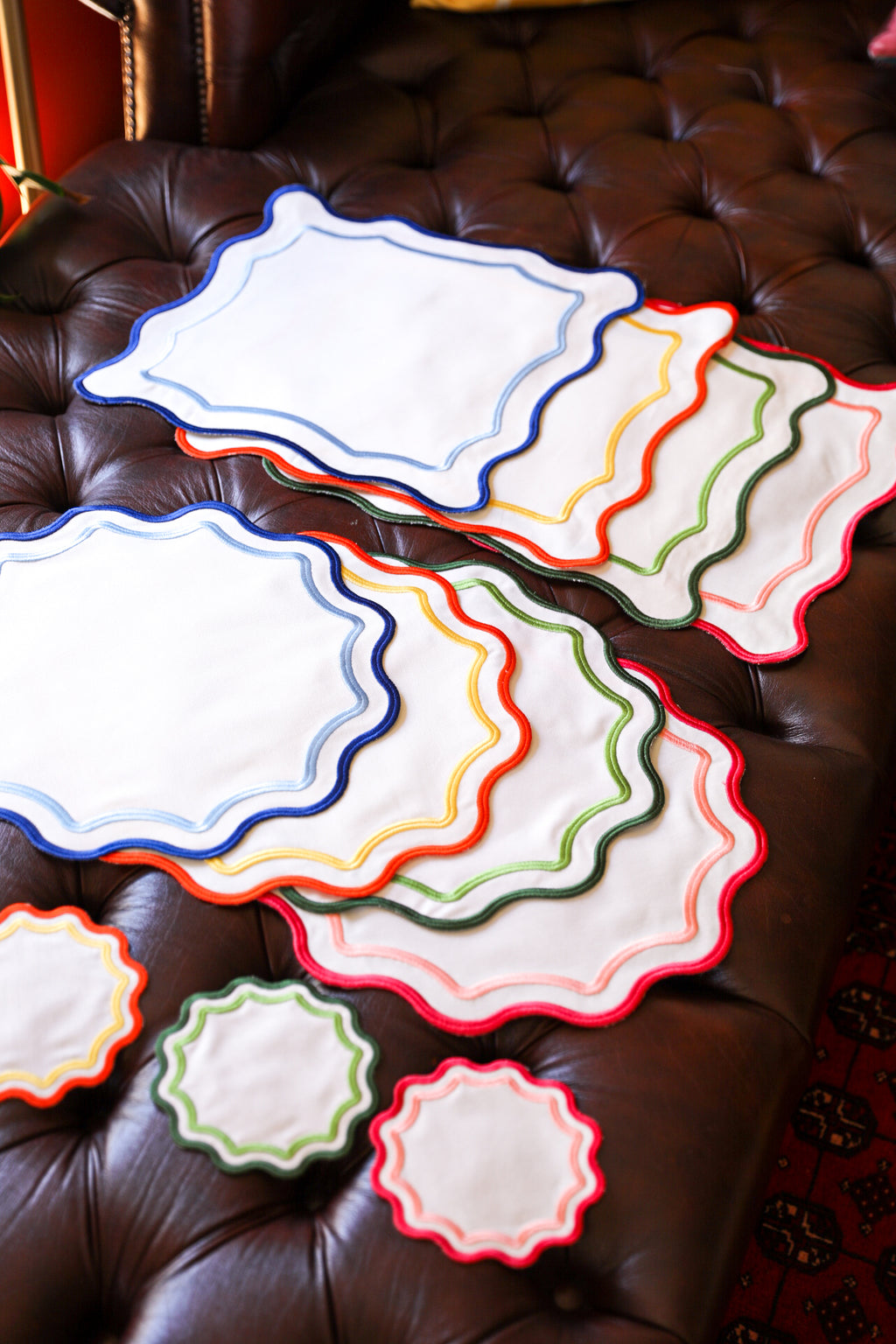 Colorful Scallop Placemat (Set of 4)