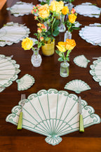 Gold Camellia Placemat + Coaster (Set of 4)