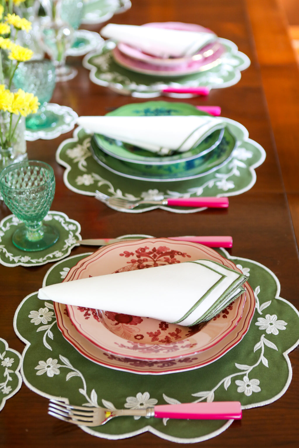 Green Wave Napkin (Set of 2)
