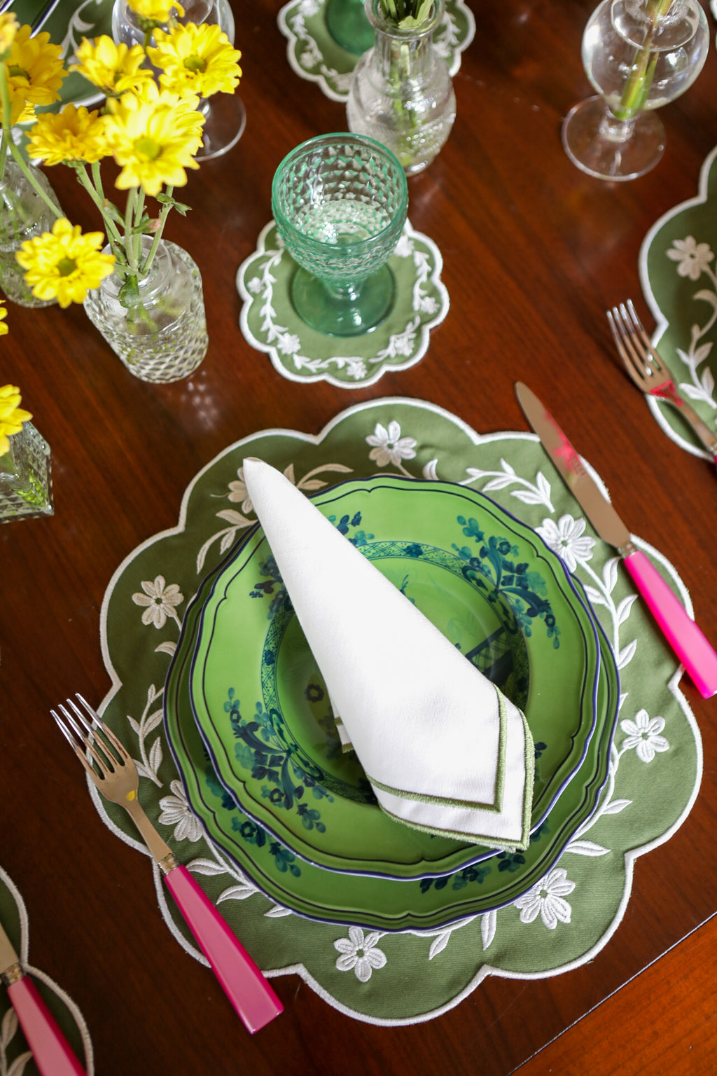 Green Wave Napkin (Set of 2)