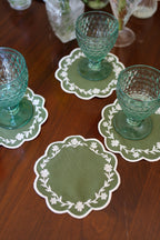 Green Wave Cocktail Napkin (Set of 4)