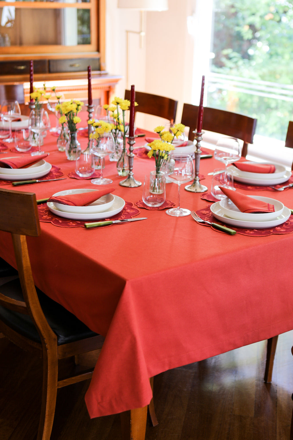 Ebony Toile Tablecloth