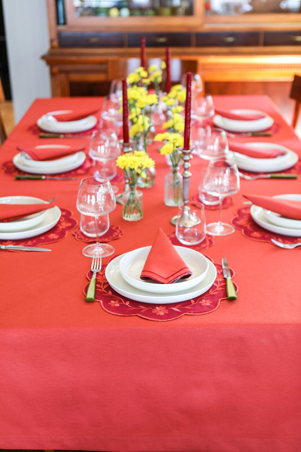 Ebony Toile Tablecloth