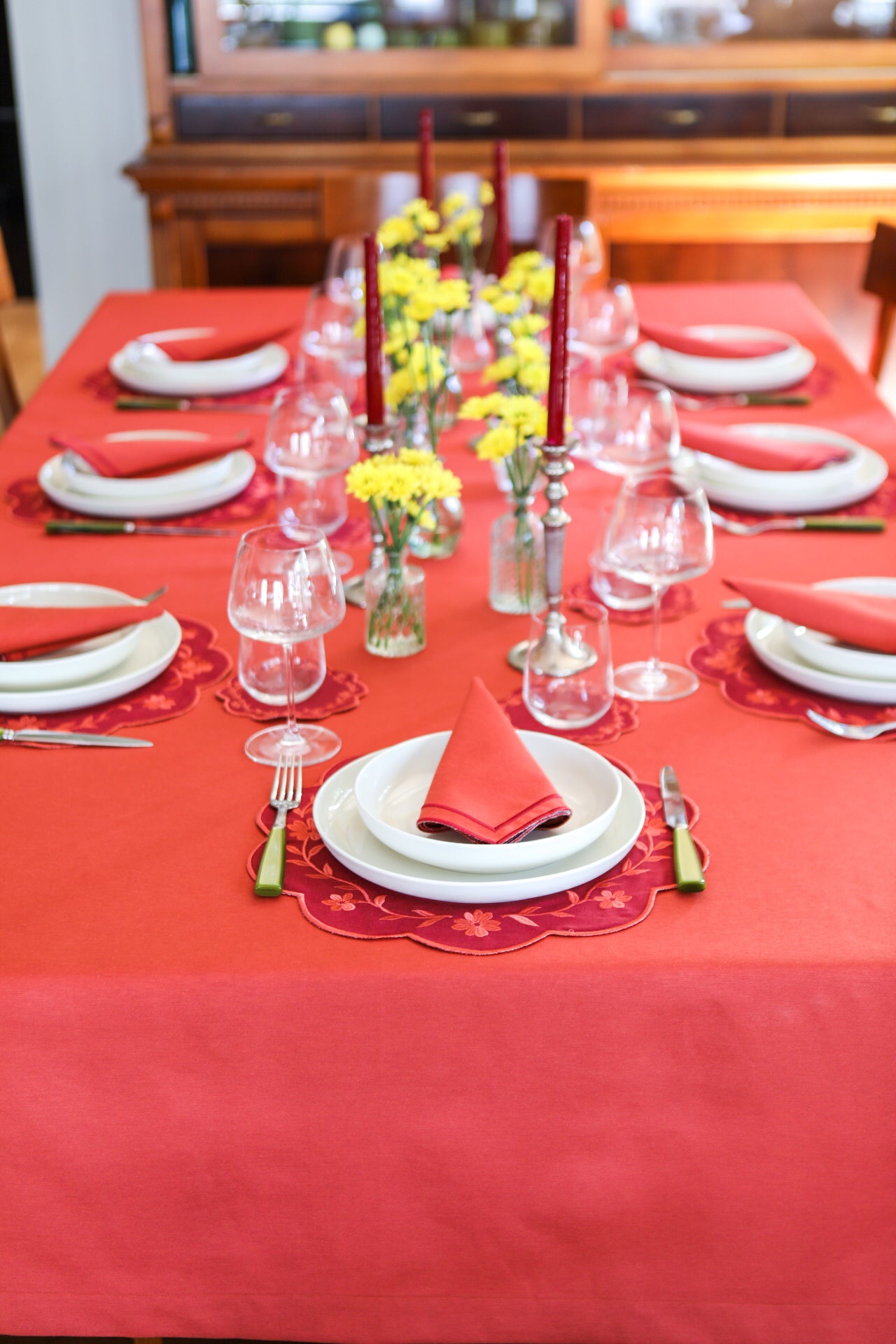 Ebony Toile Tablecloth