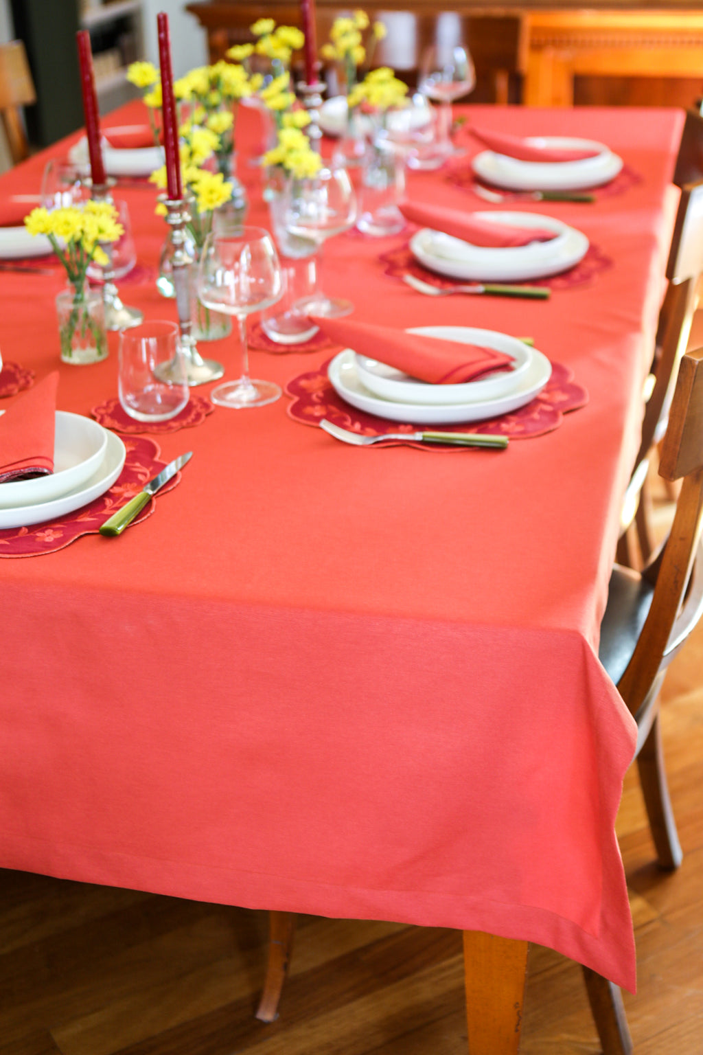 Ebony Toile Tablecloth