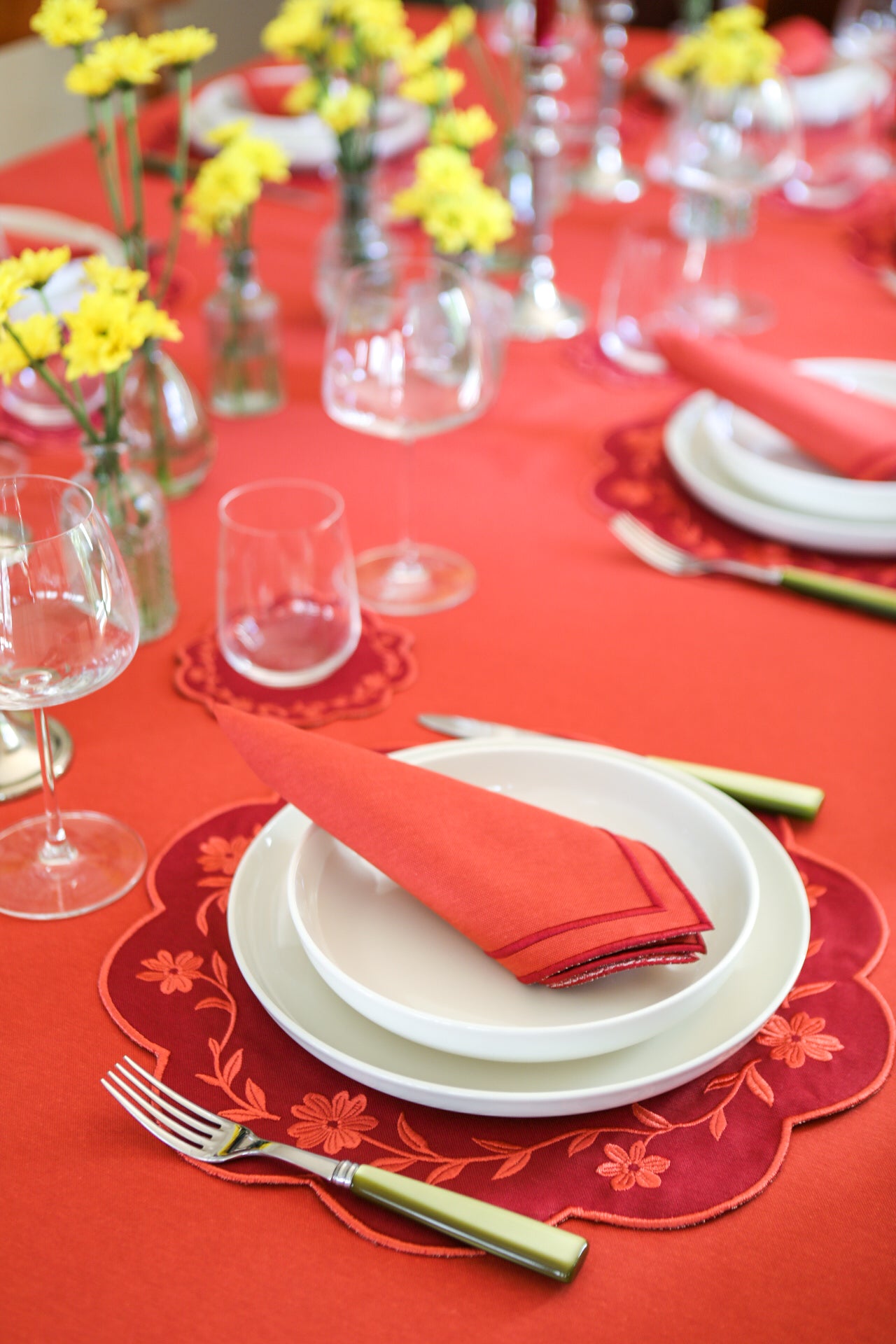 Green Wave Napkin (Set of 2)