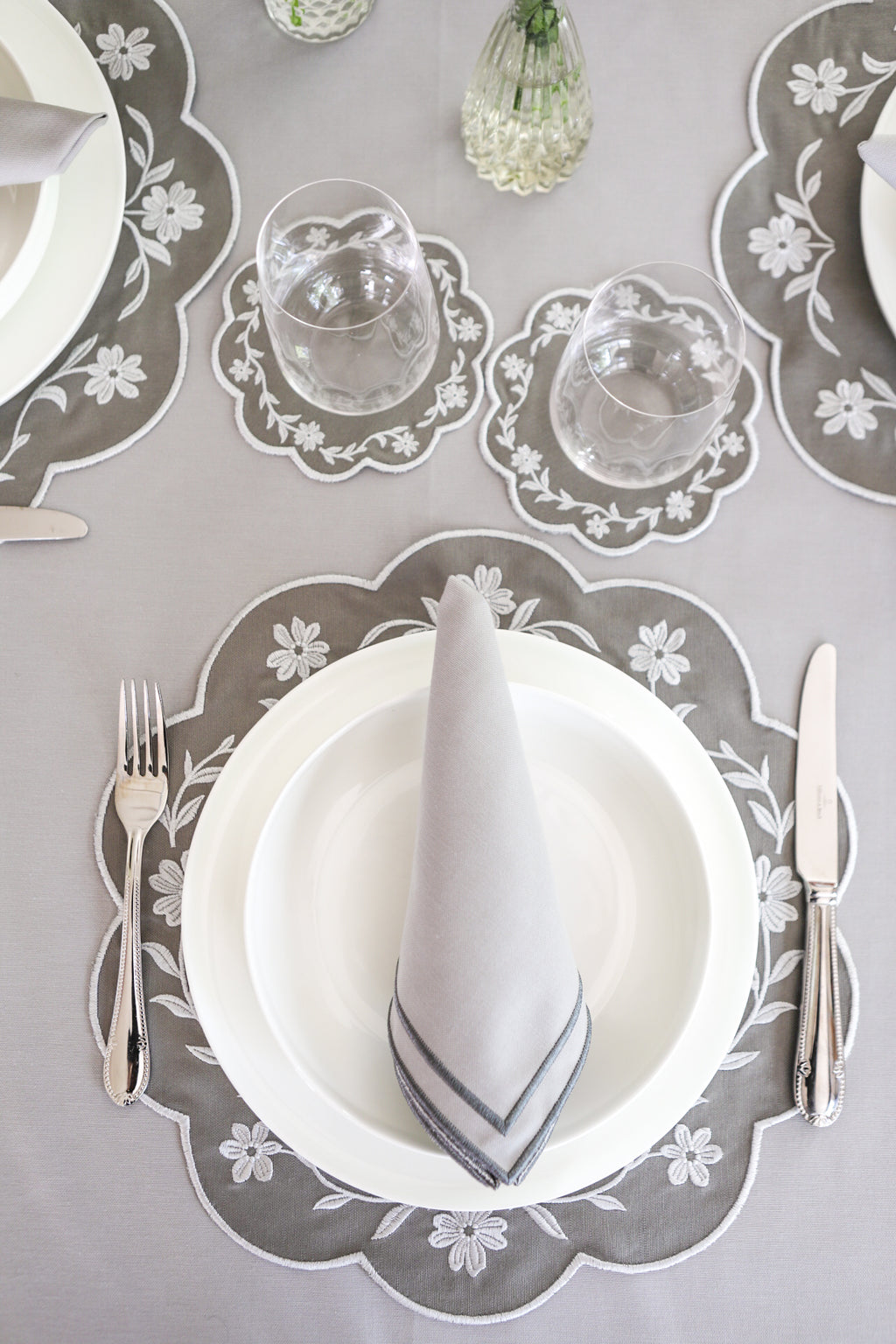 Green Wave Placemat + Napkin