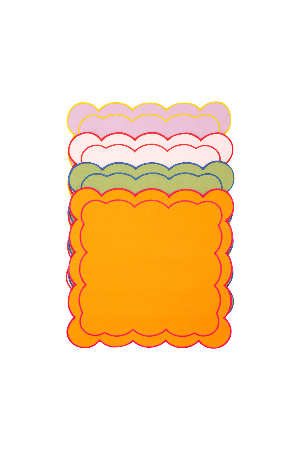 Colorful Scallop 4'lü Peçete