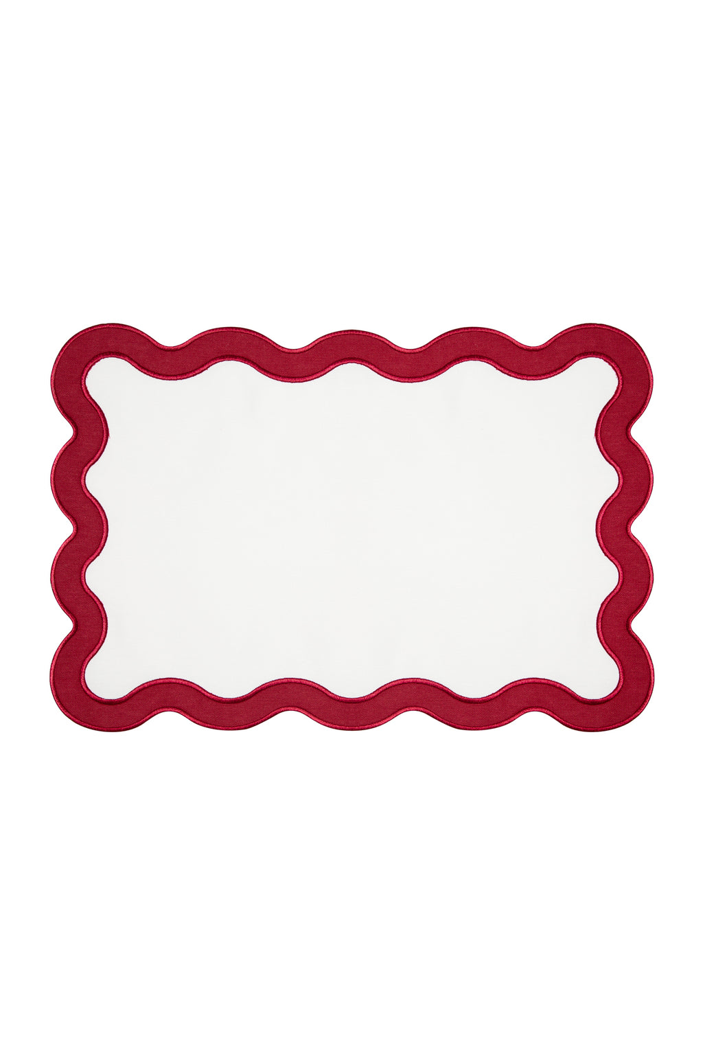 Curvy Black Placemat + Napkin