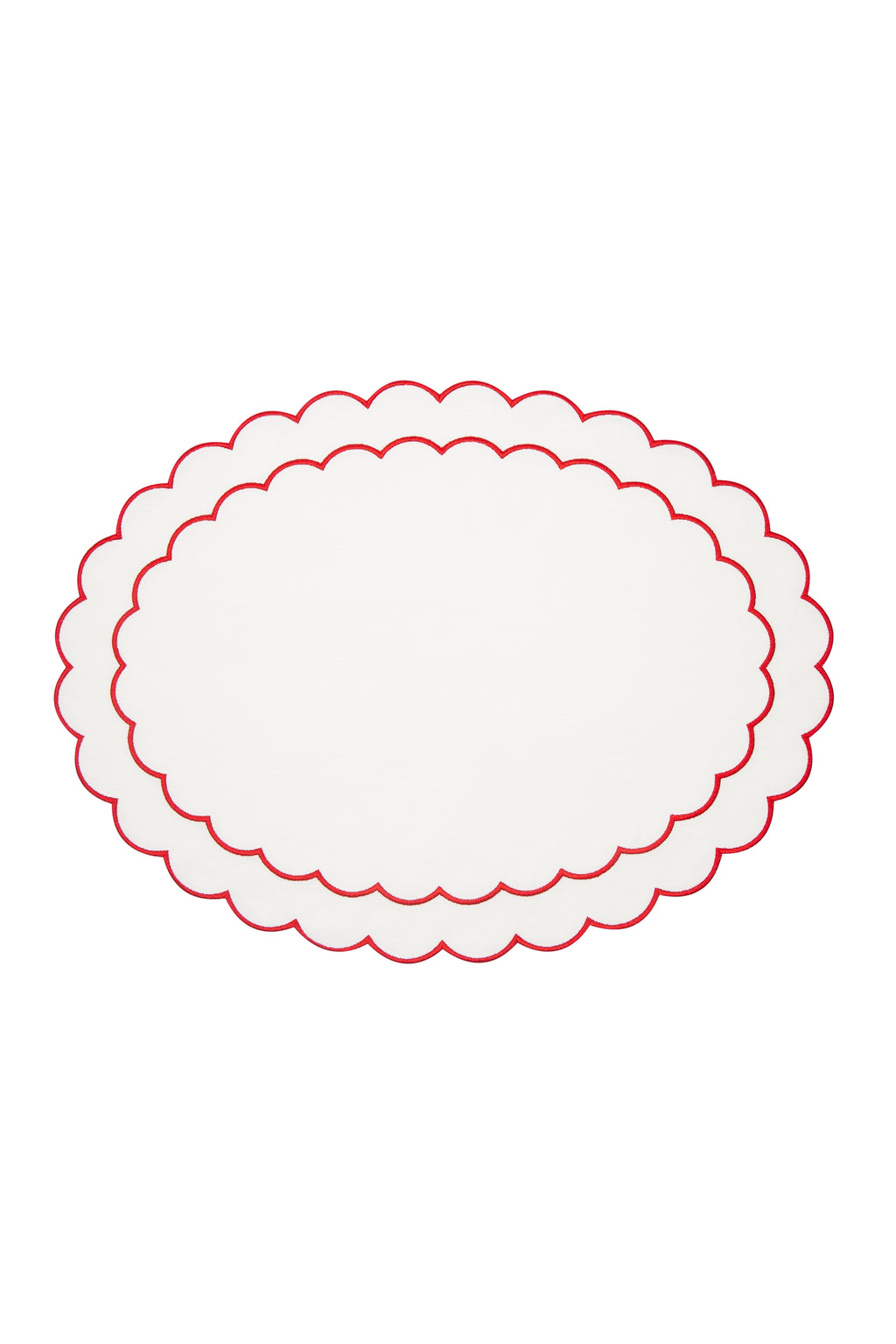 Lilly Red Scallop 2'li Amerikan Servisi